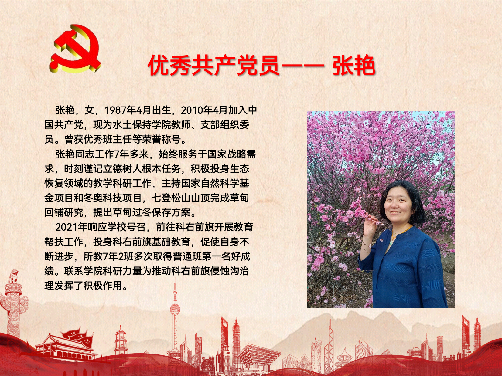 优秀共产党员——张艳